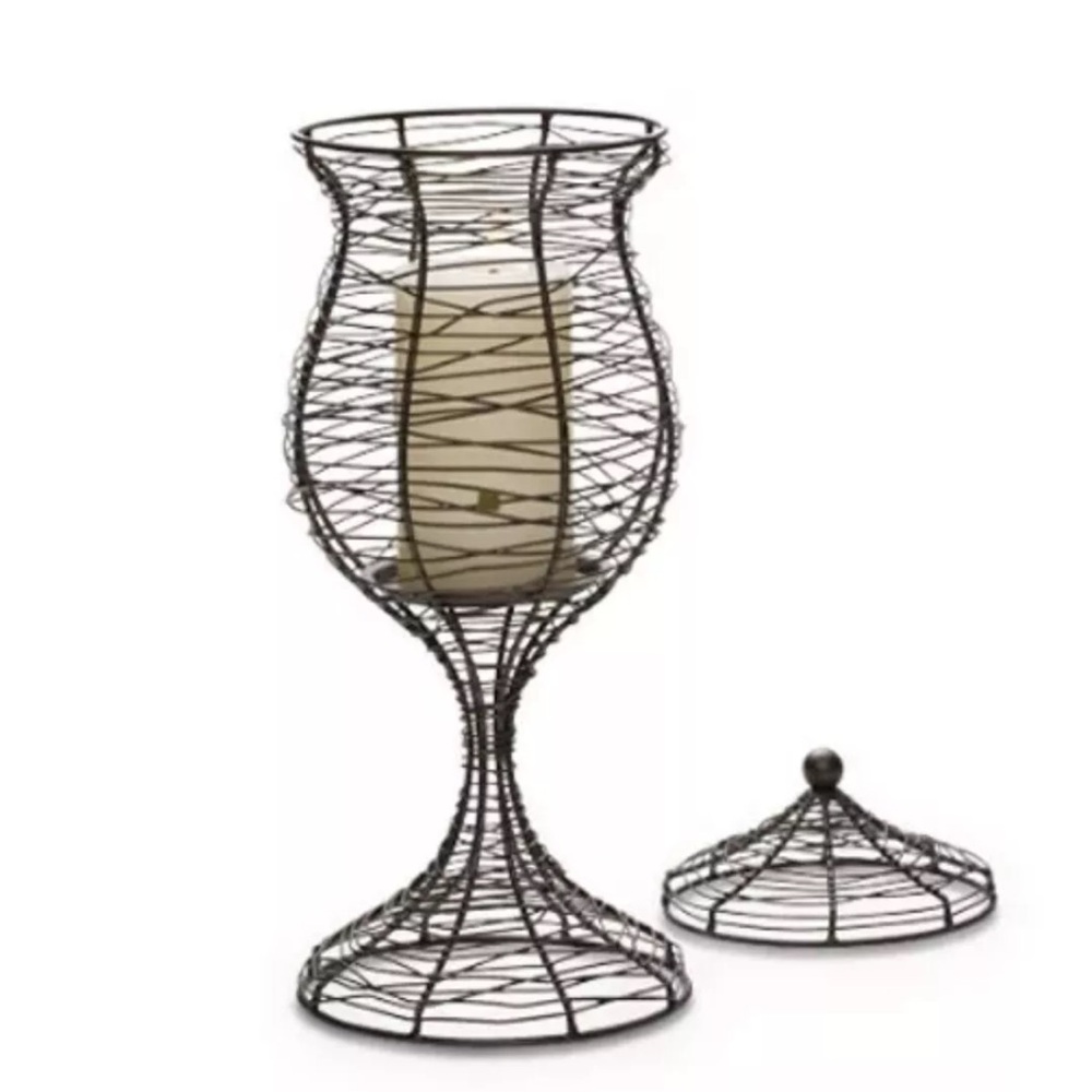 Partylite Apothecary Pillar Bronze Candle Holder